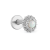 Labret srebrny z opalem - SREBRO 925
