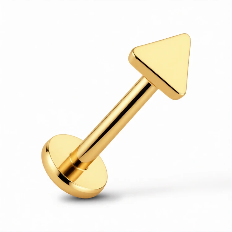 Tytanowy Labret z trójkątem