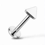 Tytanowy Labret z trójkątem