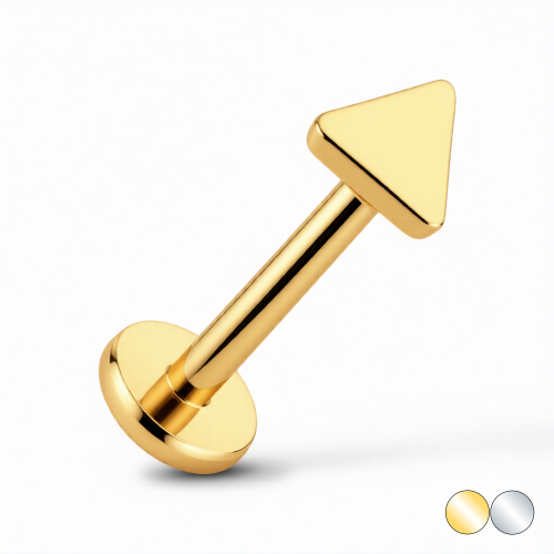 Tytanowy Labret z trójkątem