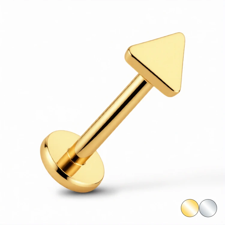 Tytanowy Labret z trójkątem