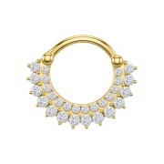 Clicker z zdobionymi cyrkoniami - SREBRO 925