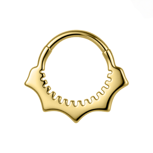 Clicker kolor złoty ozdobny - SREBRO 925