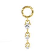 Zawieszka z trzema cyrkoniami - SREBRO 925