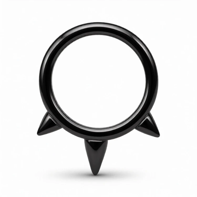 Stalowy Clicker czarny z trzema stożkami SEPTUM