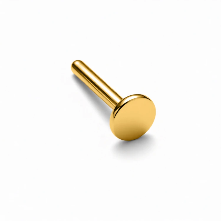 Tytanowy złoty pręcik gw. wewnętrzny 1.2mm
