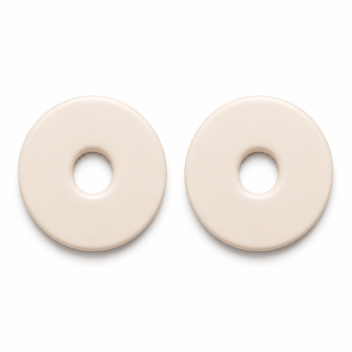 No pull disc piercing beżowe 2 szt